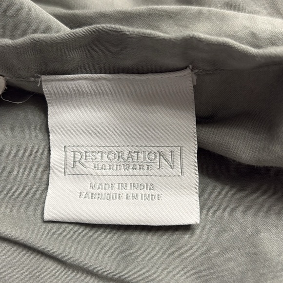 Restoration Hardware RH Euro Pillowcase 2 Shams  26 x26  Quilted Silk Blend - Picture 6 of 7